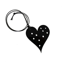 Load image into Gallery viewer, Dotty about Hearts acrylic necklace