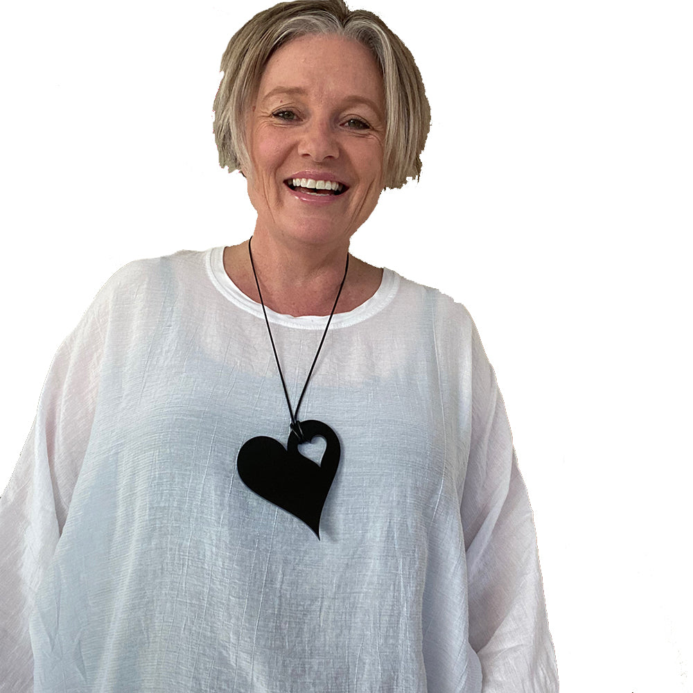 Heart to Heart acrylic necklace