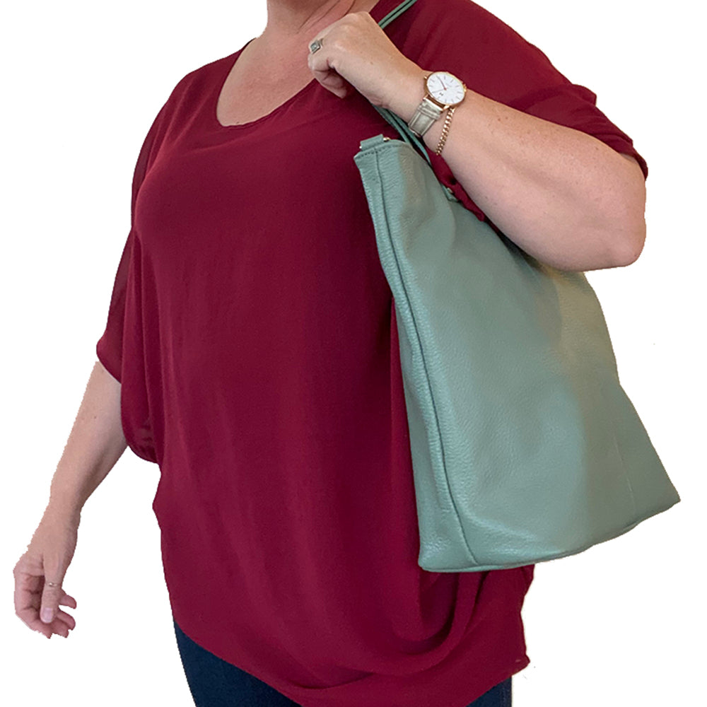 Italian Leather Tote Bag