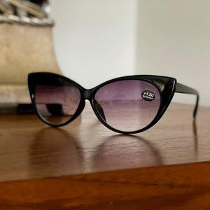 Reader sunglasses : black