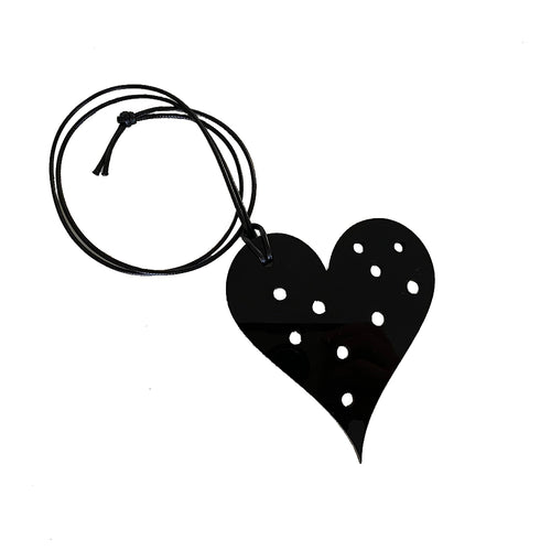Dotty about Hearts acrylic necklace