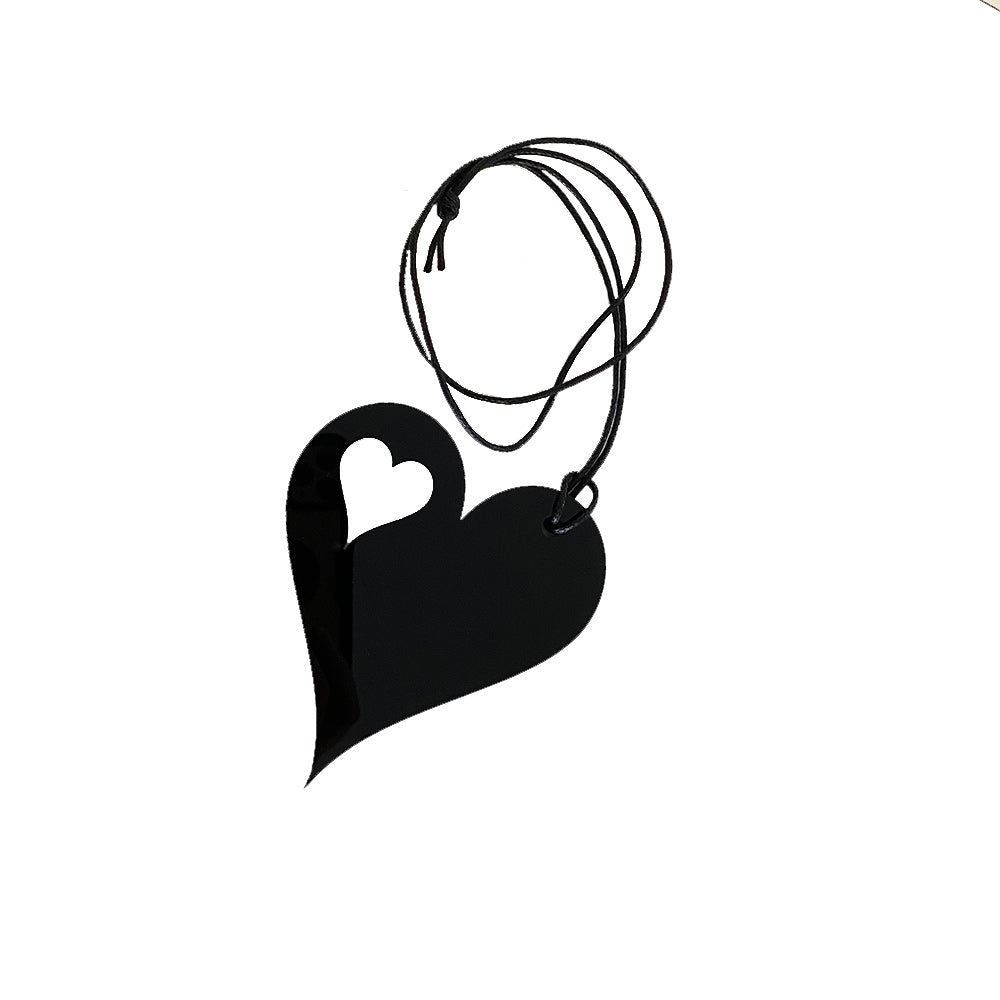 Heart to Heart acrylic necklace