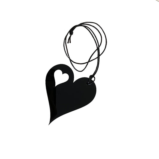 Heart to Heart acrylic necklace