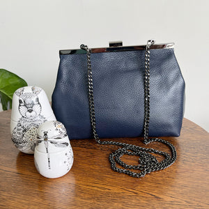 Jemima leather clutch purse