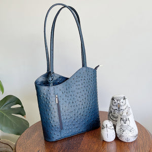 Ostrich leather handbags