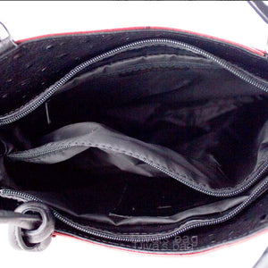 Ostrich leather handbags